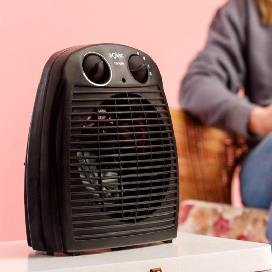 Calefactor Termoventilador Solac Elogio 2000W Termostato Protector Térmico