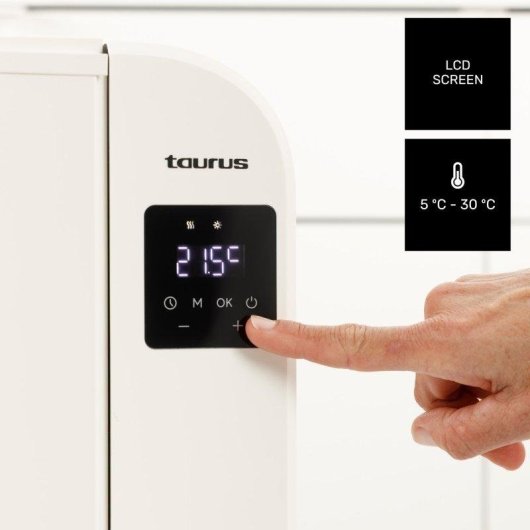 Calefactor de Pared Taurus Persia 1000 1000W Bajo Consumo Silencioso
