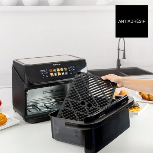 Freidora de Aire Taurus Grill 360 XL 10L 2800W con Cestillo Divisible y 10 Programas