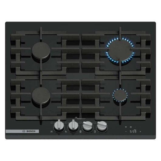 Placa Bosch PRP6A6H40 4 Zonas 60 cm Vidro Preto Integrável