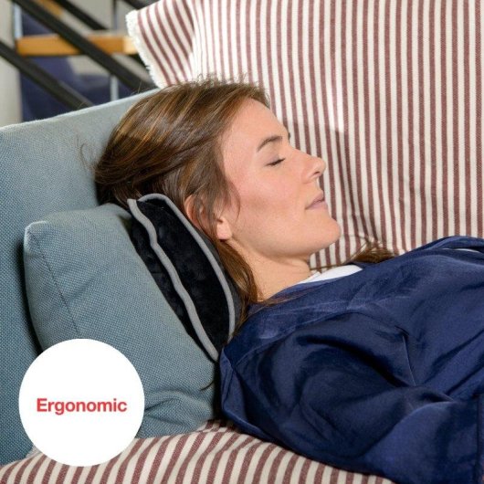 Almofada térmica Solac CB8981 Caldea 360W ergonómica autonomia 120min azul