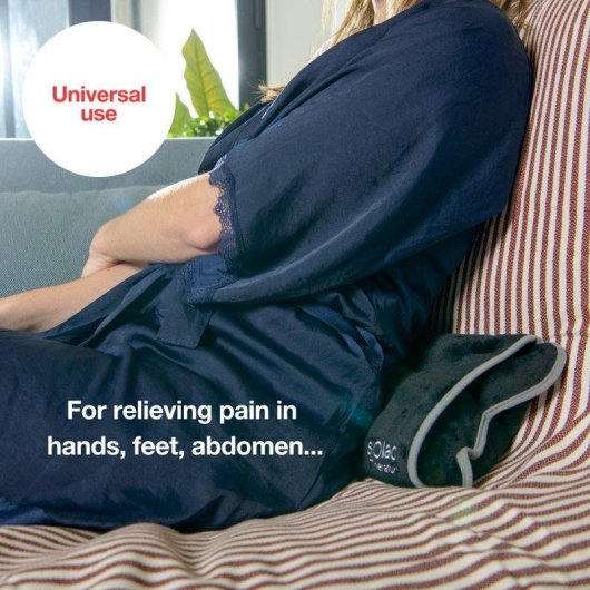 Almofada térmica Solac CB8981 Caldea 360W ergonómica autonomia 120min azul