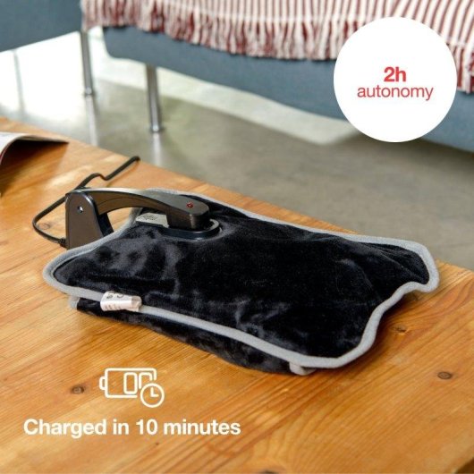 Almofada térmica Solac CB8981 Caldea 360W ergonómica autonomia 120min azul