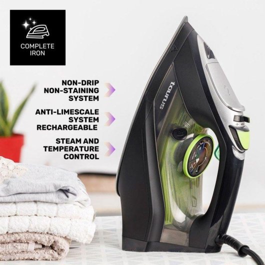 Plancha de vapor Taurus Geyser Eco 3000 3000W suela anodizada golpe 200 g/min