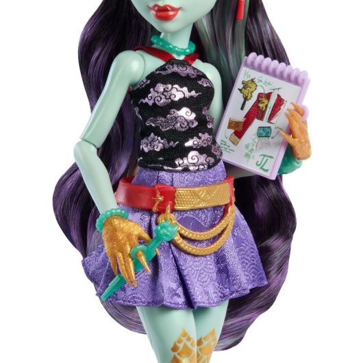 Poupée MONSTER HIGH Jinafire Long G3 multicolore 290 mm avec accessoires