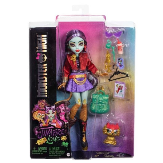 Poupée MONSTER HIGH Jinafire Long G3 multicolore 290 mm avec accessoires