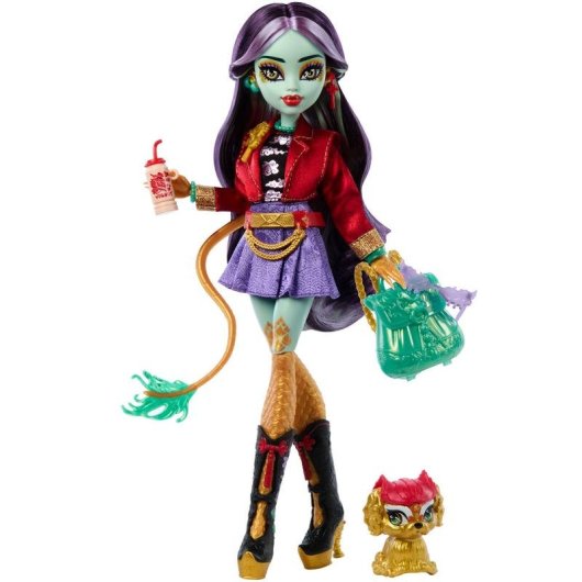 Poupée MONSTER HIGH Jinafire Long G3 multicolore 290 mm avec accessoires
