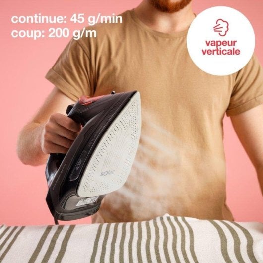 Plancha de vapor Solac Solution PV2490 3000W suela cerámica antical y antigoteo