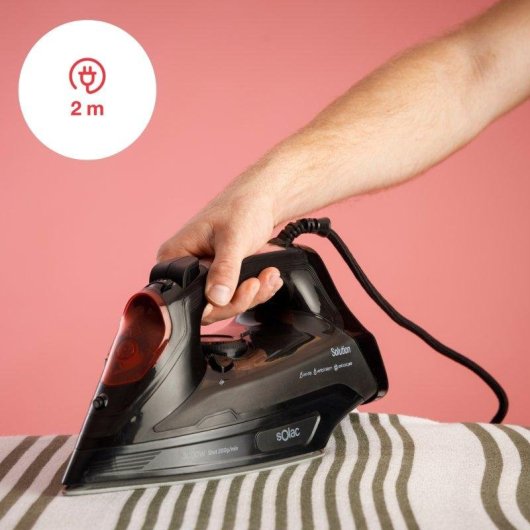 Plancha de vapor Solac Solution PV2490 3000W suela cerámica antical y antigoteo