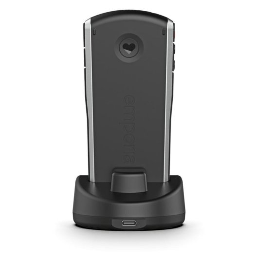 Móvil básico Emporia Simplicity Negro Plata 2" Bluetooth IP54 batería 1200 mAh