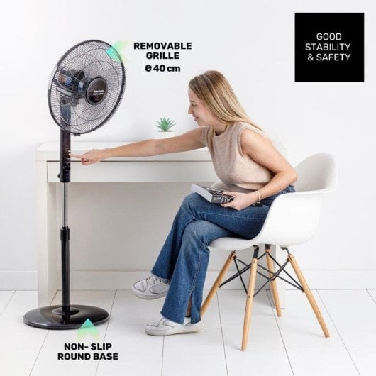 Ventilador Taurus Boreal 16CR Silence 30W 12 Velocidades Silencioso Negro