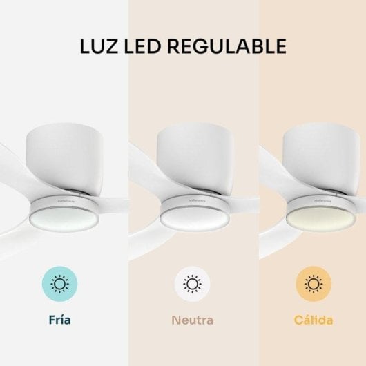 Ventilador de techo Mellerware Brizy Bright 40 W 132 cm LED 6 velocidades