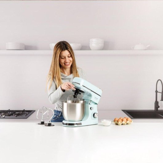 Batidora Taurus Mixing Chef Gusto 1300 W 8 Velocidades Bol 5 L Acero Inoxidable