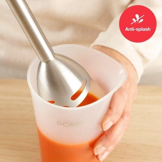 Batidora de mano Solac Solution 1503 1500W velocidad ajustable Turbo 4 cuchillas inox