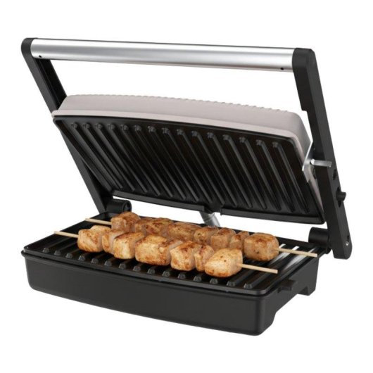 Plancha Grill Mellerware Hotty 1500 Sand 1500 W 2 Placas Apertura 180º Antiadherente