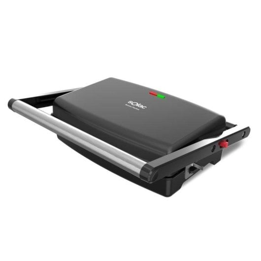 Grill Solac Buona Piadina 1500W apertura 180° placas antiadherentes