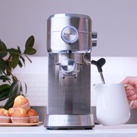 Cafetera Espresso Taurus Euforia 1L 20 Bares con vaporizador y Supreme Cream