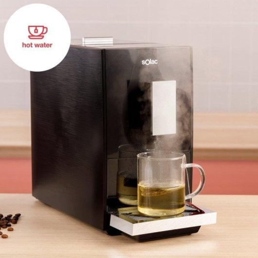 Cafetera Superautomática Solac 1,2L 19 Bares Molinillo Integrado Thermoblock Pantalla Táctil
