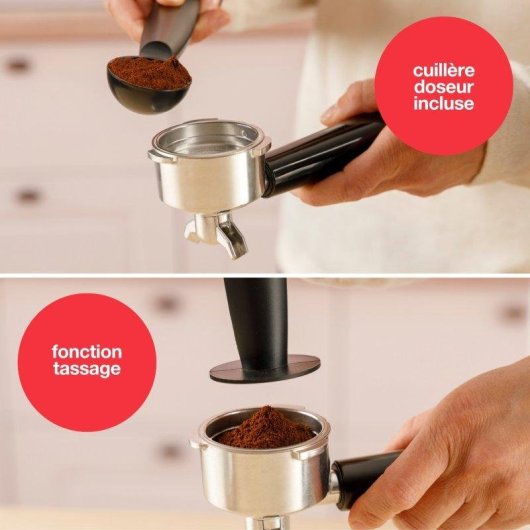 Cafetera Espresso Solac Taste Slim Pro Inox 1L 20 Bares con vaporizador y calienta tazas