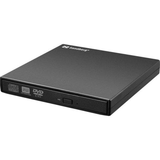 Masterizzatore DVD esterno Sandberg USB Mini DVD Burner nero USB 2.0 portatile
