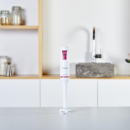 Batidora Taurus Robot 600 Easy 600W Turbo Rotation Cuchillas Inoxidable Blanco/Rosa