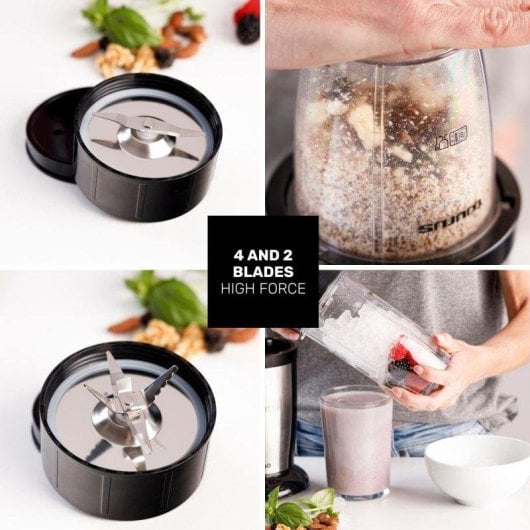 Batidora Taurus Shake & Go 800W con vasos portátiles y picador