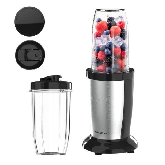 Batidora Taurus Shake & Go Mix 1000W con vasos portátiles y cuchillas intercambiables