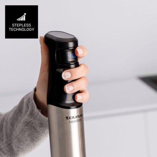 Batidora Taurus HB1500XE 1500W acero inoxidable potencia variable antisalpicaduras