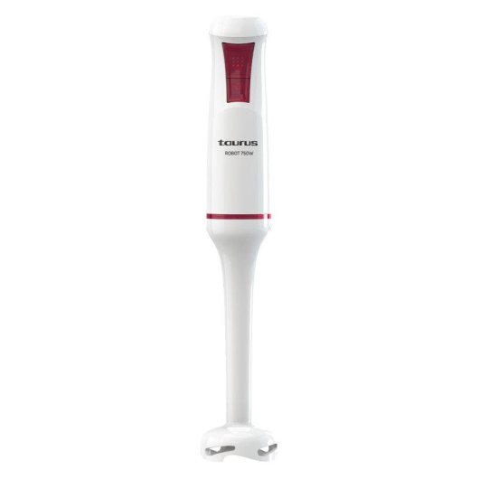 Batidora Taurus Robot 750 750W 2 Velocidades Turbo Cuchillas Inoxidable Blanco/Rojo
