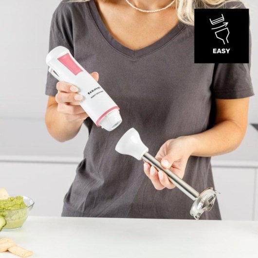 Batidora Taurus Robot 1000 Inox 1000W 2 Velocidades Turbo Rotation System Blanco