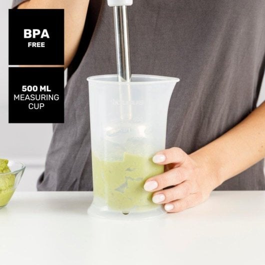 Batidora Taurus Robot 1000 Inox 1000W 2 Velocidades Turbo Rotation System Blanco