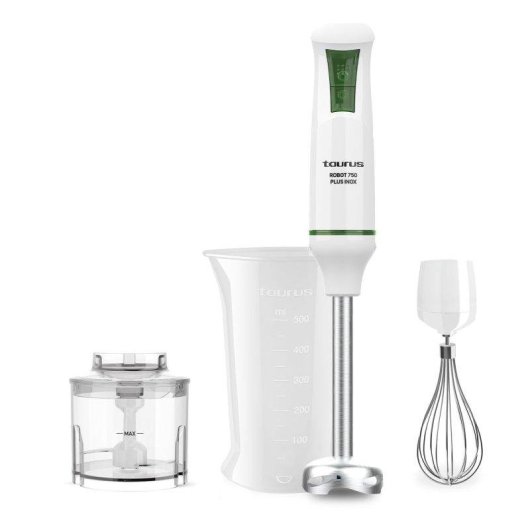 Batidora Taurus Robot 750 Plus Inox 750W Turbo Accesorios Inoxidable