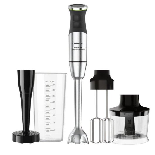 Batidora Taurus Bapi 1500 Luxe XL 1500W 20 velocidades Turbo Acero Inoxidable