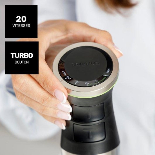 Batidora Taurus Bapi 1500 Luxe XL 1500W 20 velocidades Turbo Acero Inoxidable