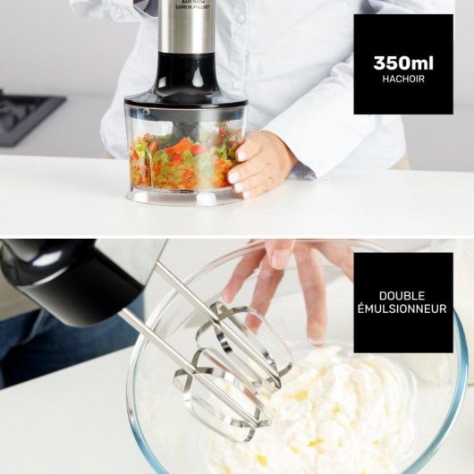 Batidora Taurus Bapi 1500 Luxe XL 1500W 20 velocidades Turbo Acero Inoxidable