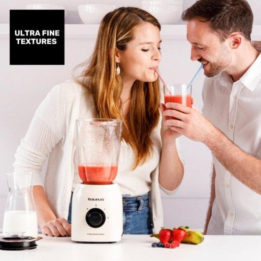 Batidora Taurus Optima Vintage Max 1500W 1,8L cristal Turbo crema