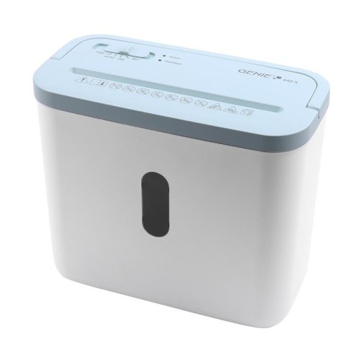 Destructeur de papier GENIE 440 X Blue coupe croisée 4x38 mm 8L bleu blanc