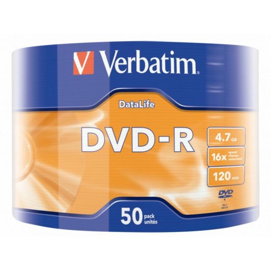 DVD Verbatim 43791 4,7GB 16x pack 50 Surface Mate