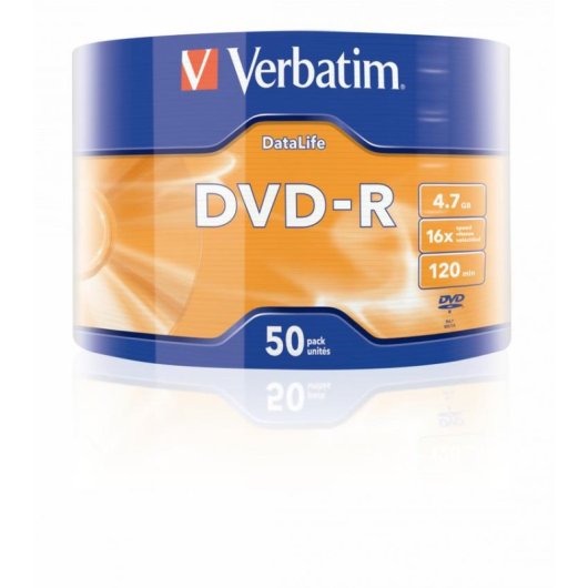 DVD Verbatim 43791 4,7GB 16x pack 50 Surface Mate