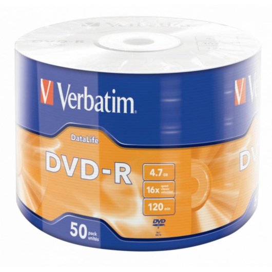 DVD Verbatim 43791 4,7GB 16x pack 50 Surface Mate