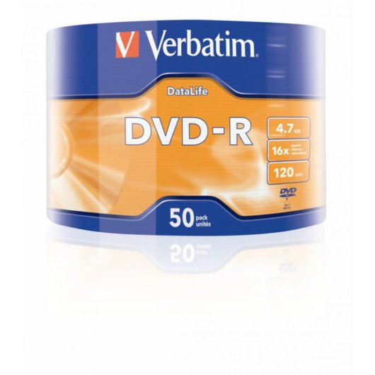 DVD Verbatim 43791 4,7GB 16x pack 50 Surface Mate
