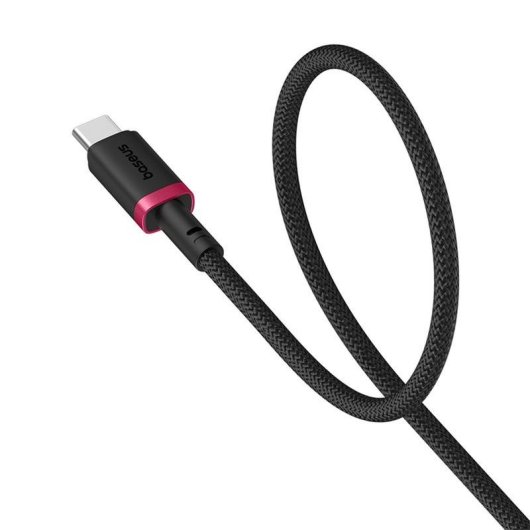 Cable Baseus P10377802U01-01 1m USB-C 60W Charge Rapide Noir Rouge