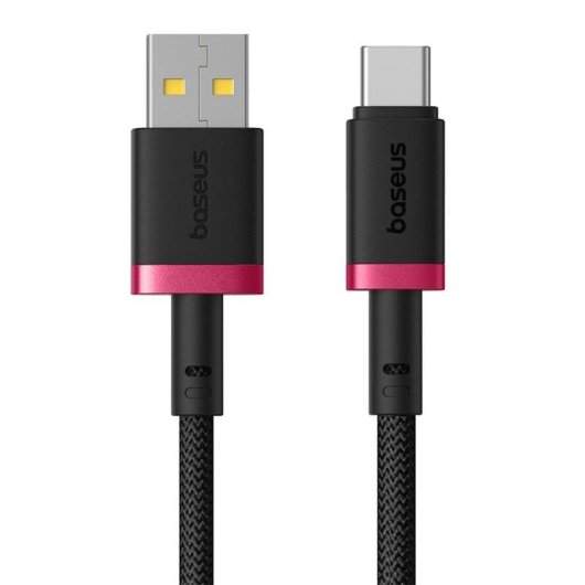 Cable Baseus P10377802U01-01 1m USB-C 60W Charge Rapide Noir Rouge