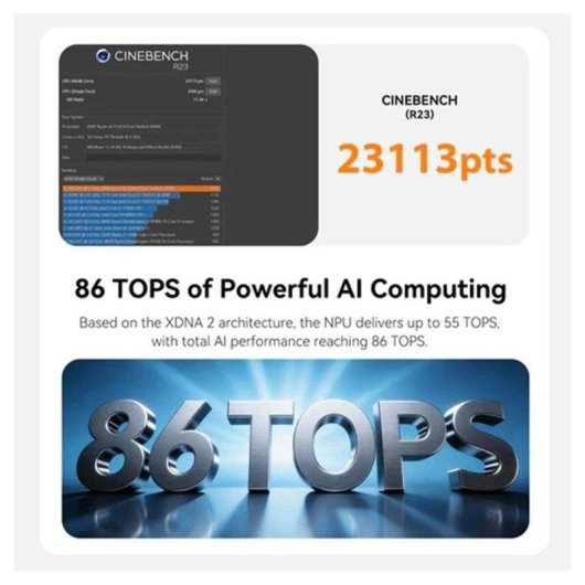 Desktop PC Beelink SER10 Max AMD Ryzen AI 9 HX 470 64GB 1TB SSD Radeon 890M Windows 11 Pro WiFi 6