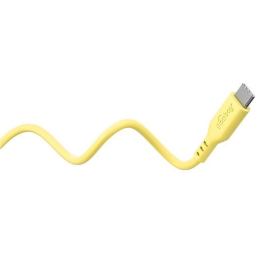 Cable Goobay 77742 USB-C 1,5 m Jaune Silicone Charge Rapide