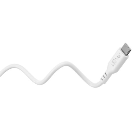 Cable Goobay 77743 USB-C 1,5 m Blanc Charge Rapide Silicone