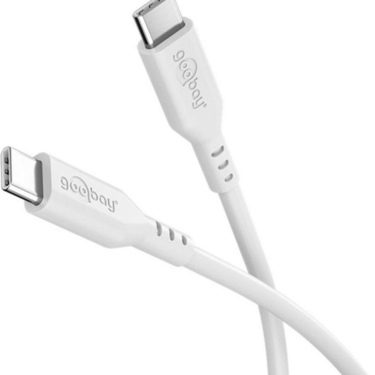Cable Goobay 77743 USB-C 1,5 m Blanc Charge Rapide Silicone