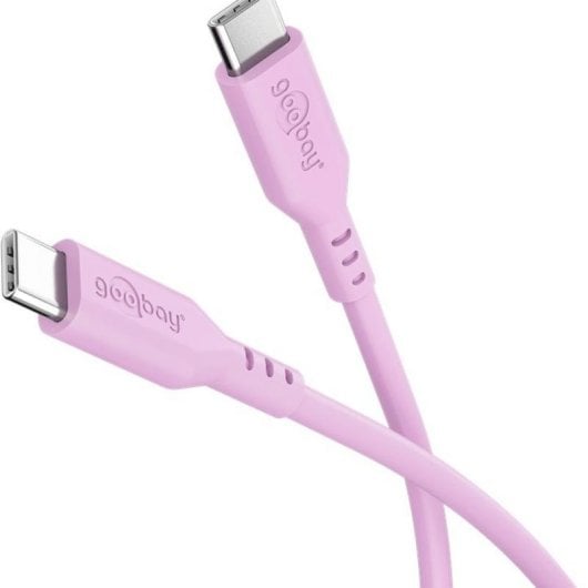 Cabo USB-C Goobay 77746 1,5 m Rosa Carga Rápida Silicone