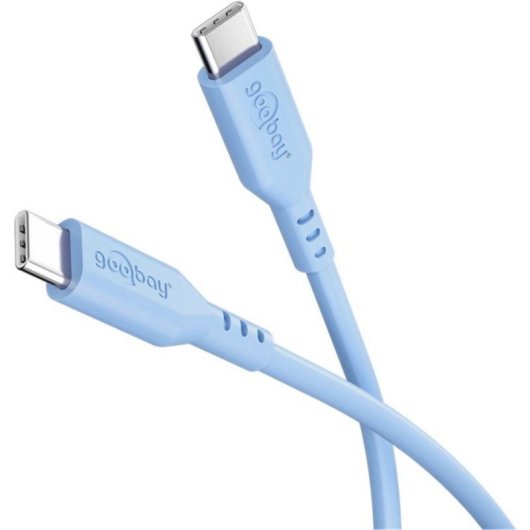 Cable Goobay 77741 USB-C 1,5 m Bleu Charge Rapide Silicone