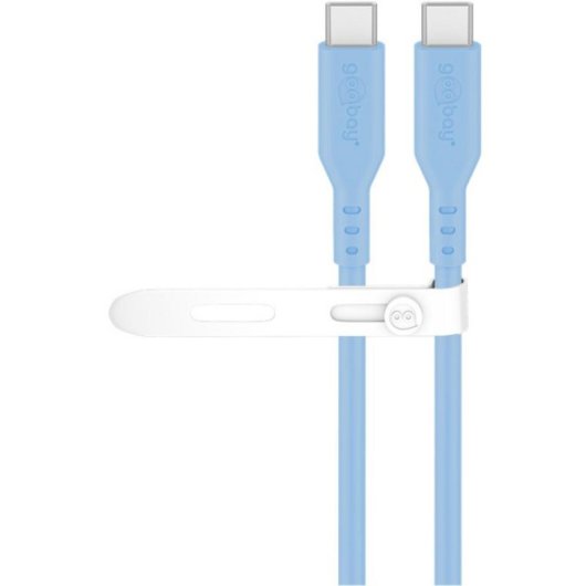 Cable Goobay 77741 USB-C 1,5 m Bleu Charge Rapide Silicone
